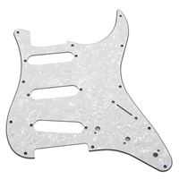 Immagine di LINE PARTS Battipenna per chitarra elettrica tipo strato SSS (Bianco Perlato)