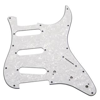 Immagine di LINE PARTS Battipenna per chitarra elettrica tipo strato SSS (Bianco Perlato)