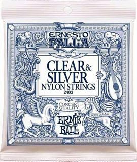 Immagine di Muta di corde per classica ERNIE BALL 2403 Clear & Silver