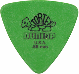Immagine di Plettro DUNLOP Tortex Triangle 0.88 Verde