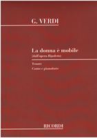 Immagine di Spartito ''la donna è mobile'' (Rigoletto) G. Verdi - RICORDI