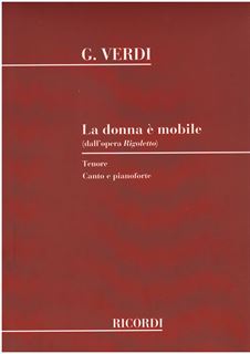 Immagine di Spartito ''la donna è mobile'' (Rigoletto) G. Verdi - RICORDI