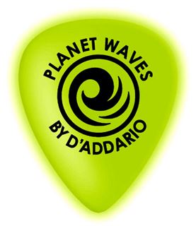 Picture of PLANET WAVES 1CCG2-10 Plettro in celluloide fosforescente 0.50mm (Conf. 10 plettri)