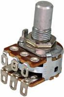 Immagine di Potenziometro Alpha 16mm Stereo Asse Liscio 1K LIN a saldare