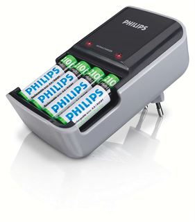 Picture of Caricabetterie da viaggio AAA AA Philips Multilife SCB2050NB/12 + 4x Stilo 2.100mA