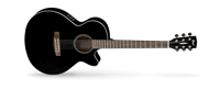 Picture of CORT SFX1F BK Black chitarra acustica elettrificata