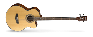 Immagine di CORT SJB5F W/BAG NS Natural Satin basso acustico elettrificato con fodero