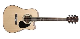 Picture of CORT AD880CE W/BAG NAT Natural chitarra acustica elettrificata con custodia