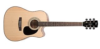 Picture of CORT AD880CE W/BAG NS Natural Satin chitarra acustica elettrificata con custodia
