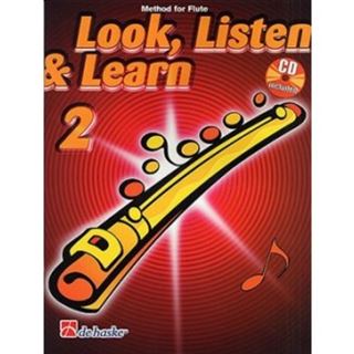 Immagine di LOOK, LISTEN & LEARN - METHOD FOR FLUTE VOL.2 + CD - DE HASKE