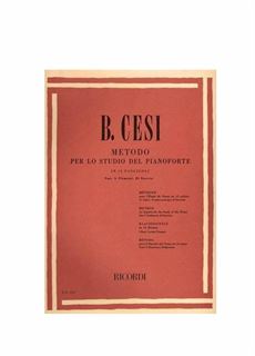 Picture of B. CESI - METODO PER LO STUDIO DEL PIANOFORTE - ED.RICORDI