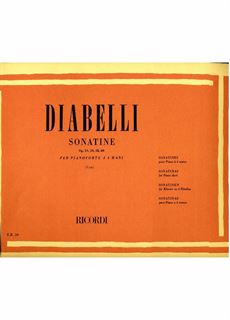 Immagine di DIABELLI - SONATINE OP. 24, 54, 58, 60 - ED. RICORDI