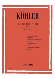 Picture of KOHLER - 12 PICCOLI STUDI OP. 157 - ED. RICORDI
