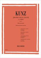 Immagine di KUNZ - 200 PICCOLI CANONI A 2 PARTI OP. 14 - ED. RICORDI