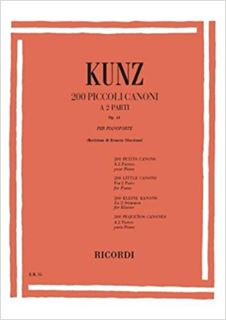 Immagine di KUNZ - 200 PICCOLI CANONI A 2 PARTI OP. 14 - ED. RICORDI