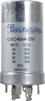 Immagine di CE Mfg. 4x 40uF 350V 35x65mm Condensatore elettrolitico
