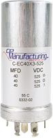 Immagine di CE Mfg. 3x 40uF 525V 35x75mm Condensatore elettrolitico