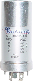 Immagine di CE Mfg. 525V 40/40/20/20µF 35x75mm Condensatore elettrolitico
