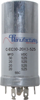 Immagine di CE Mfg. 525V 30/20/20/20µF 35x90mm Condensatore elettrolitico Ricambio originale per DYNACO ST-70
