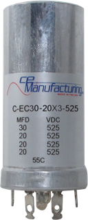 Immagine di CE Mfg. 525V 30/20/20/20µF 35x90mm Condensatore elettrolitico Ricambio originale per DYNACO ST-70