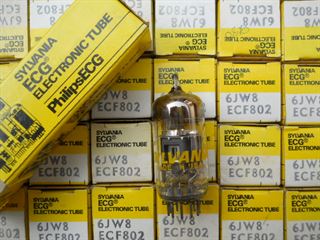 Immagine di 6U8A \ ECF82 \ 6KD8 NOS SYLVANIA Selected tube MADE IN USA 