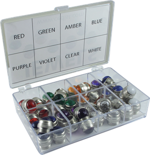 Immagine di Assortimento di 40 Gemme per spie - 5 x 8 colori - totale 40 pezzi