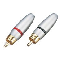 Immagine di Soundsation SRCA026M Connettore RCA maschio in metallo (4 pezzi)