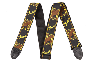 Picture of 0990682000 Fender 2” Monogrammed Strap Black/Yellow/Brown