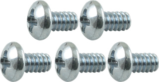 Immagine di 4x Viti 6/32-1/4" Intaglio Phillips testa bombata per Dunlop Cry Baby