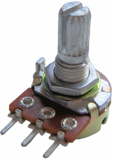 Immagine di ALPHA Potenziometro 16mm 1M LOG Asse zigrinato a CS