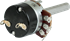 Immagine di ALPHA Potentiometro 24mm Audio 1M asse lungo 40mm con interruttore