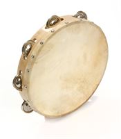 Picture of Tamburello 10" singola fila 8 sonagli pelle naturale non intonabile
