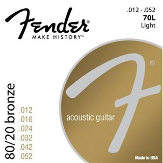 Picture of FENDER 70L Muta di corde per chitarra acustica 012 - 052