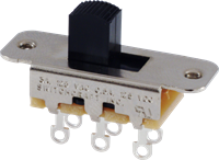 Immagine di Switchcraft interruttore a slitta bipolare RICAMBIO ORIGINALE per Fender Jazzmaster/Jaguar MADE IN USA