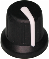 Immagine di Pomello tocco morbido 16mm Nero indice bianco