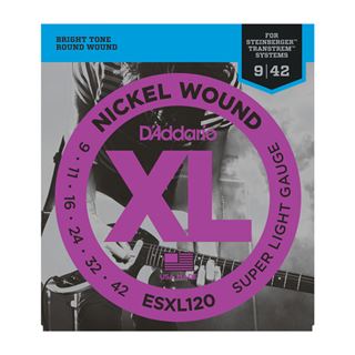 Picture of D'ADDARIO ESXL120 Nickel Super Light Double BallEnd 9-42 Steinberg strings