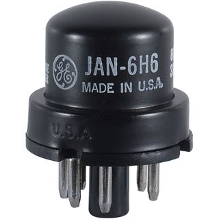 Picture of 6H6 GE JAN NOS Double Diode Tube
