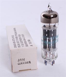 Immagine di 6X4WA / 6202 / EZ90 Philips ECG JAN NOS Valvola rettificatrice