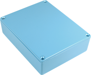 Picture of Chassis Box - Diecast Aluminum, Colored LIGHT BLUE