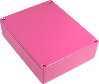Picture of Chassis Box - Diecast Aluminum, Colored HOT PINK