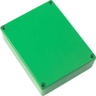 Picture of Chassis Box - Diecast Aluminum, Colored SURF GREEN