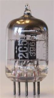 Picture of 2C51 / 5670 / 6N3P / 396A black anode, NATIONAL branded, made by TungSol or GE USA, NOS