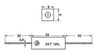 Picture of Wirewound resistor 2.7KOhm / 9 watt, 10%, for Fender 70 and 135 W Versions, The Twin