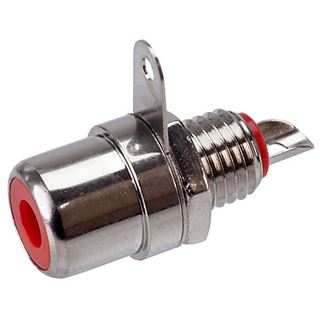 Picture of Panel mount RCA jack RED
