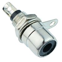 Picture of Panel mount RCA jack BLACK