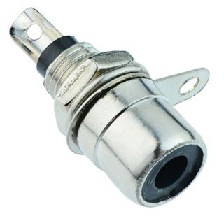 Picture of Panel mount RCA jack BLACK