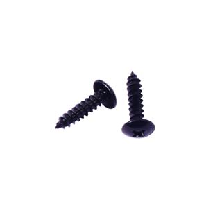 Picture of #8 x 1" Wood Screw, Phillips, Truss Head, Steel, Black Oxide, Full Thread