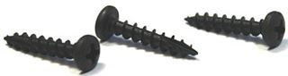 Picture of #8 x 1" Wood Screw, Phillips, Pan Head, Steel, Black Oxide, Full Thread
