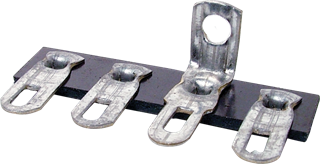 Immagine di Terminali a saldare - 4 occhielli, 2° in comune, orizzontale MADE IN USA