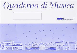 Immagine di Quaderno di musica con 4 pentagrammi grandi - Hal Leonard